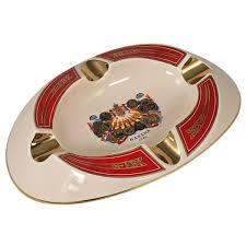 H.Upmann Porcelain Ashtray 4 Cigars
