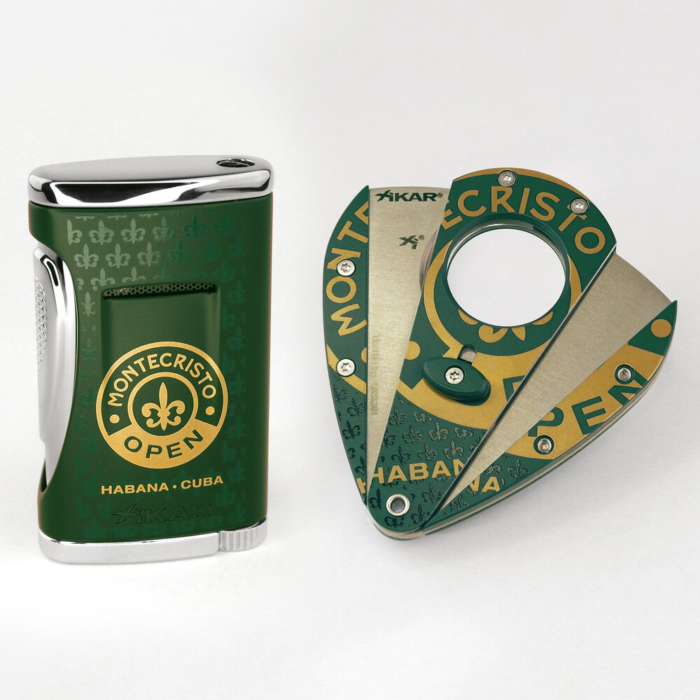 Montecristo Open Lighter & Cutter Set