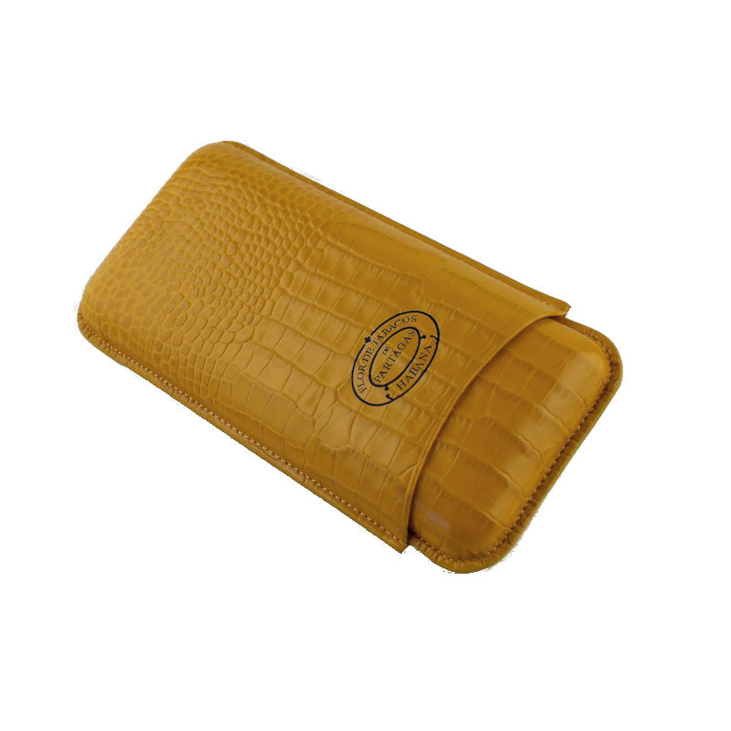 Partagas Yellow 3 Leather Cigar Case