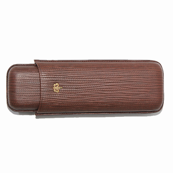 FLOR DE LIS 2 FINGER ADJUSTABLE LEATHER CASE